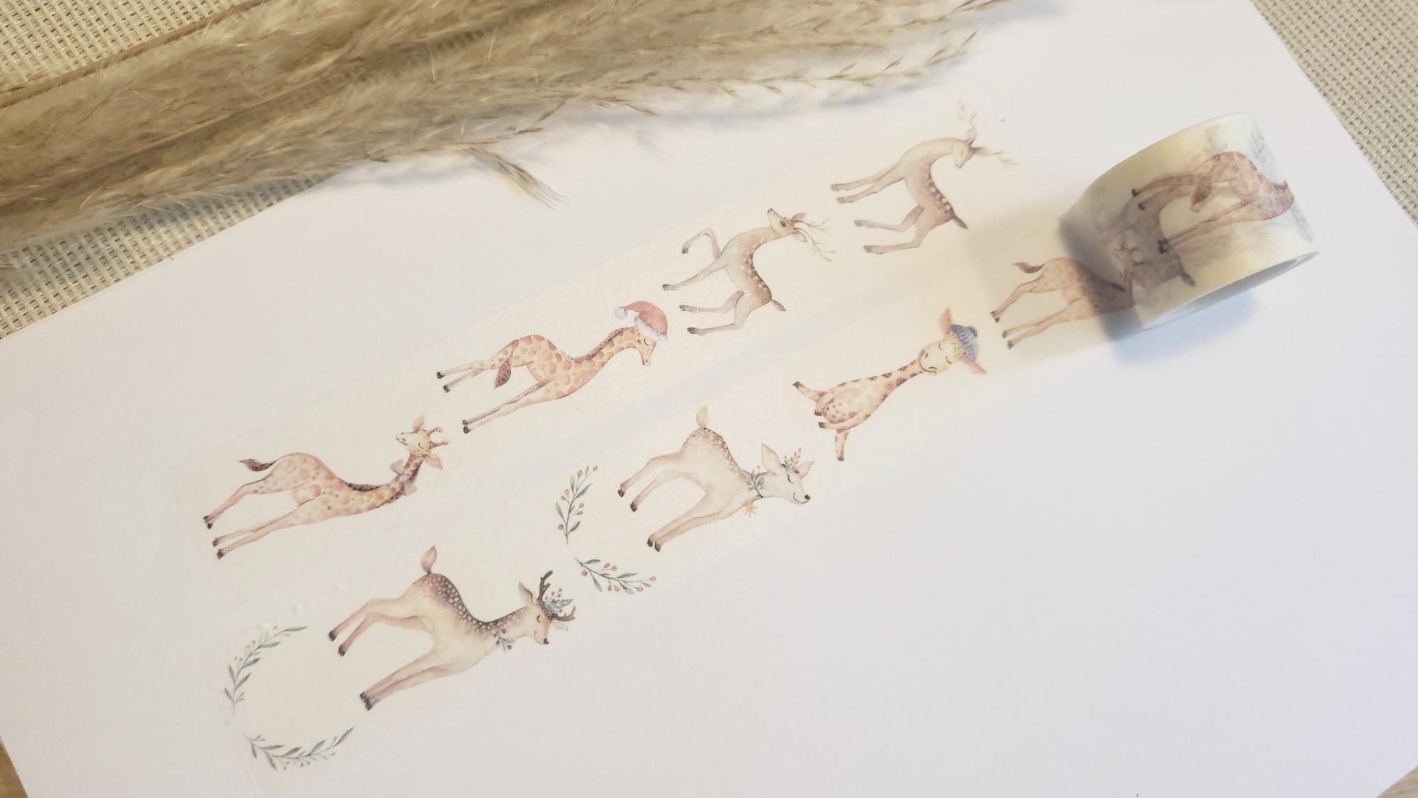 Design Washi Tape Rehe und Giraffen